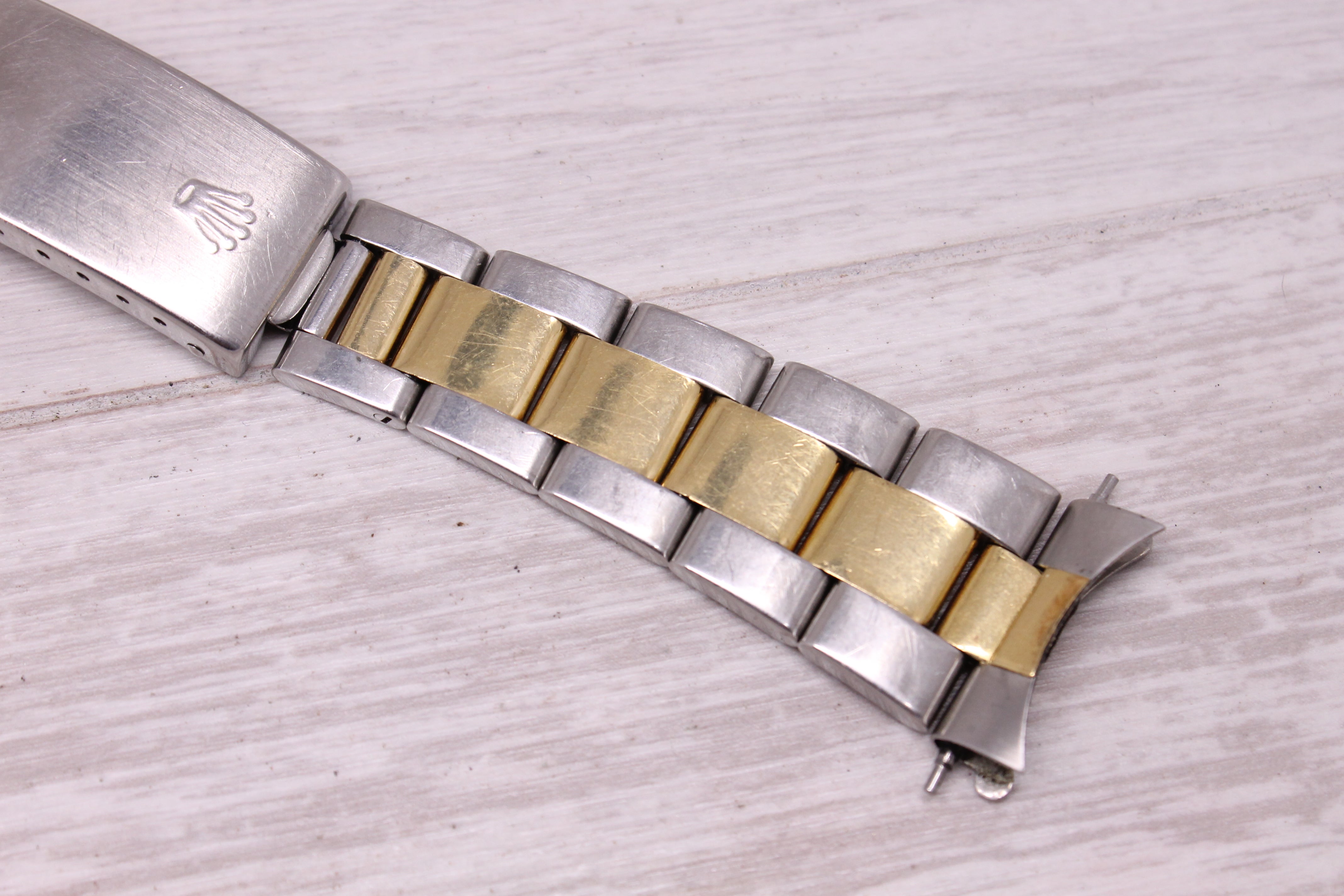 Vintage 1995 Rolex Steel & 18k Gold Oyster Bracelet 78353-19 Watch Bracelet Band