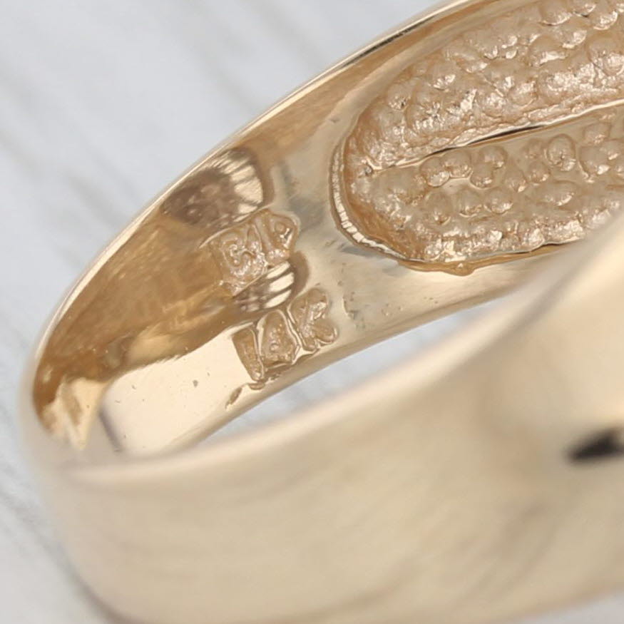 Gray 0.74ctw Diamond Cluster Ring 14k Yellow Gold Size 7.25 Cocktail
