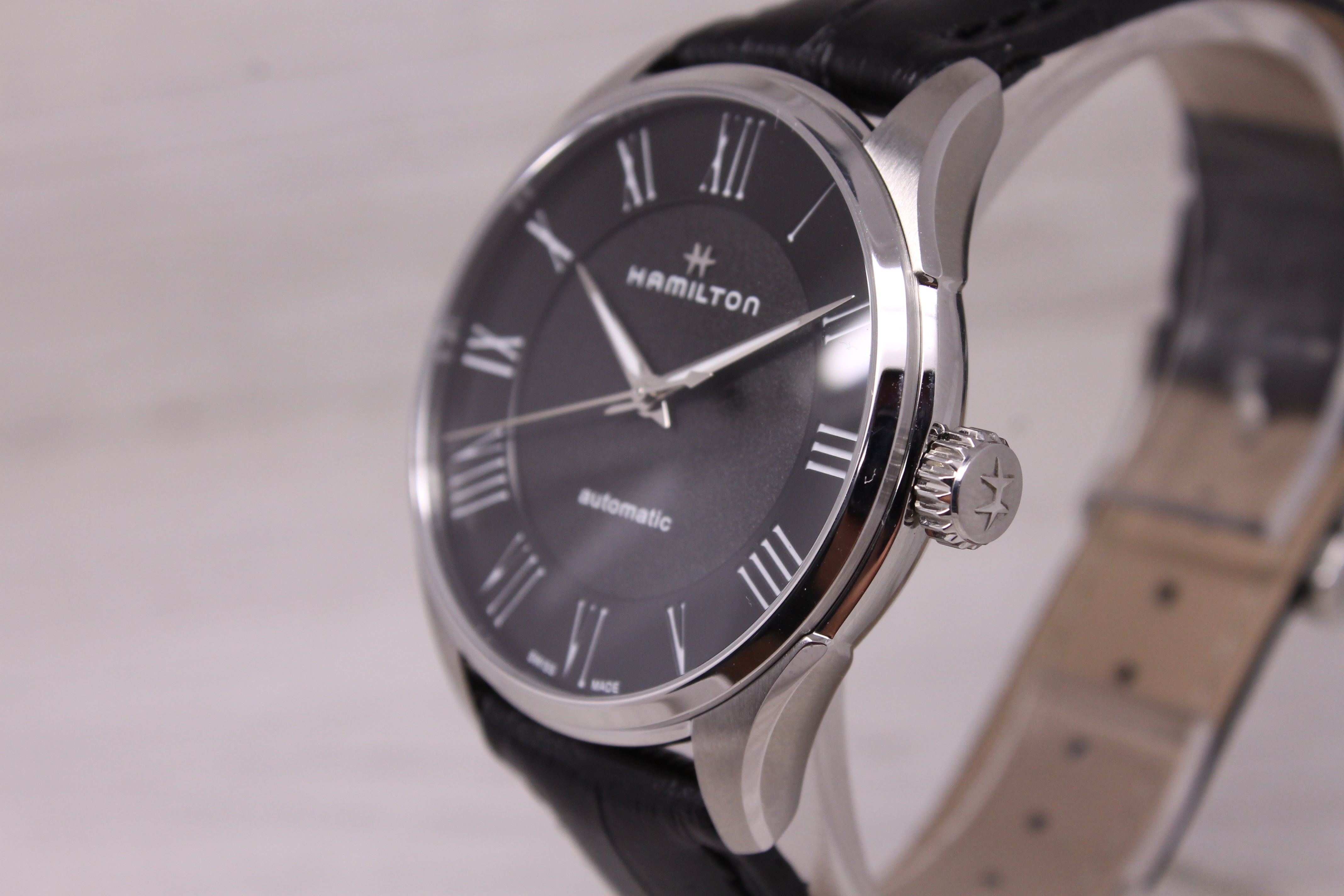 Hamilton Jazzmaster 40mm Steel Automatic Watch H42535730 Swiss w/ Box Clean