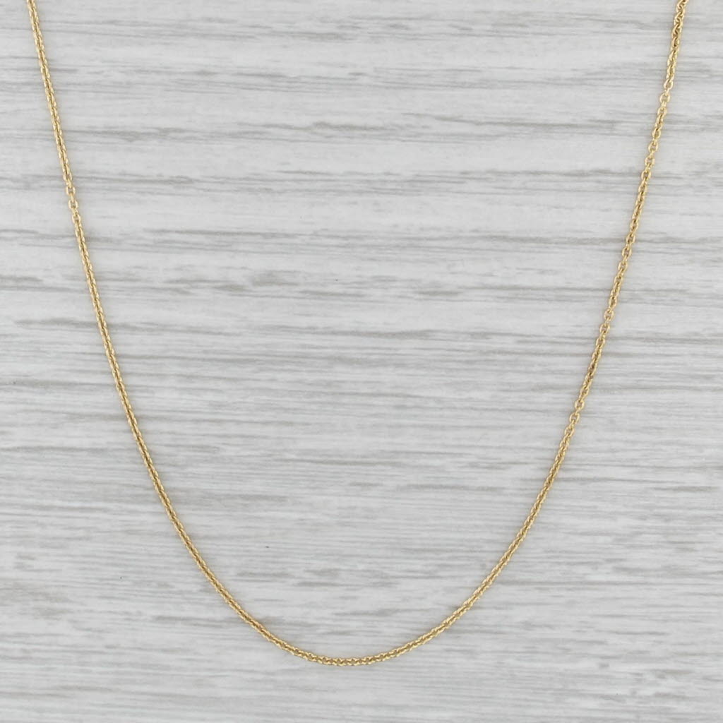 16"18" Cable Chain Necklace 14k Yellow Gold 1.1mm