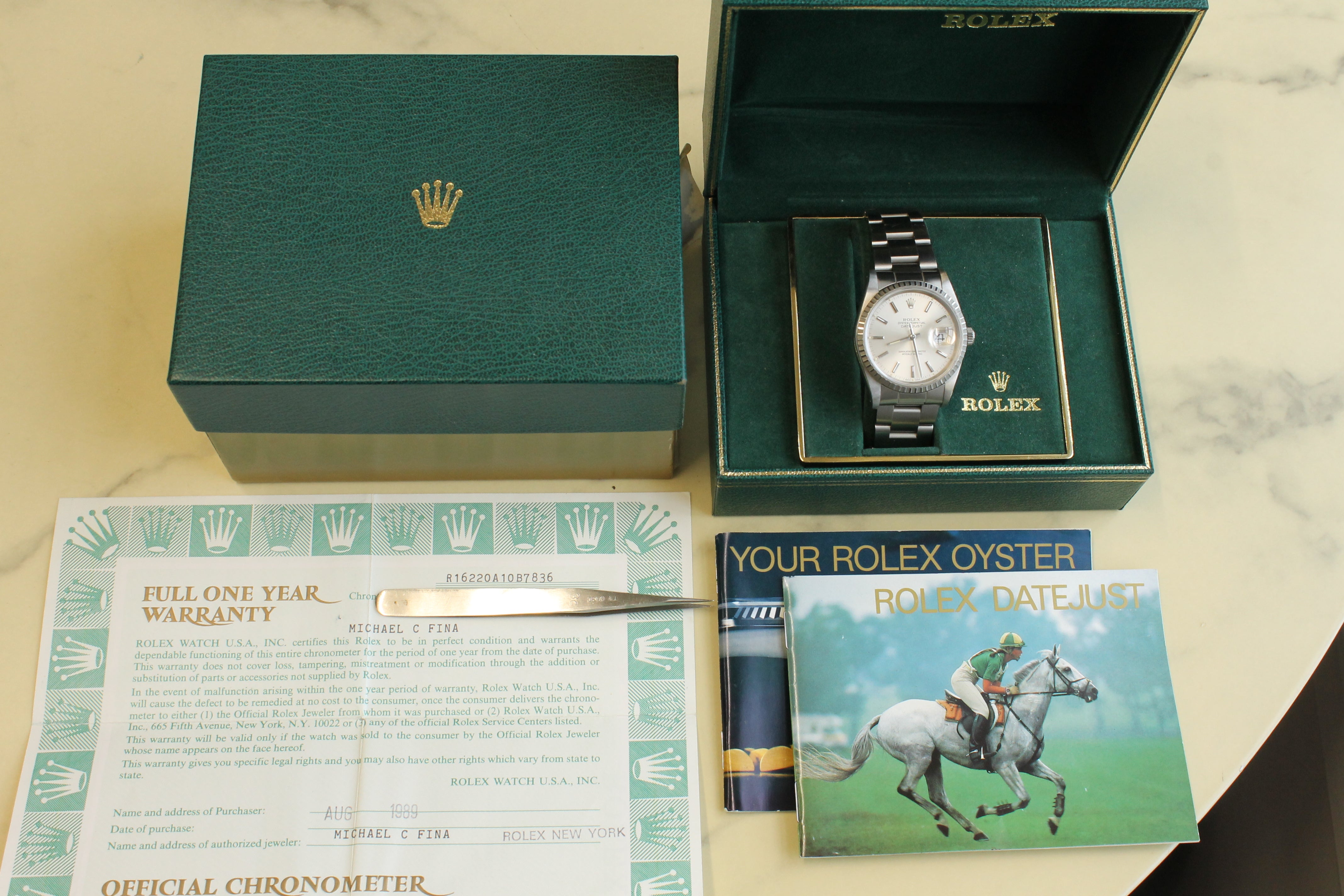 Vintage Rolex Date hotsell Just Watch Box