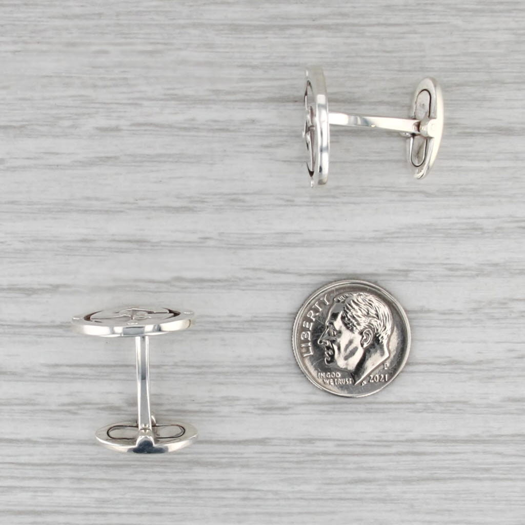 Gucci Letter Initial G Cuff Links Sterling Silver Men's suit Accessories