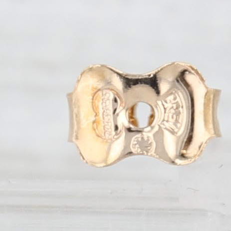 Onyx Pear Diamond Stud Earrings 14k Yellow Gold Studs