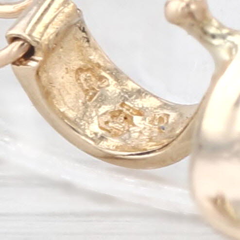 Cultured Mabe Pearl Enhancer Pendant 14k Yellow Gold clip Bail