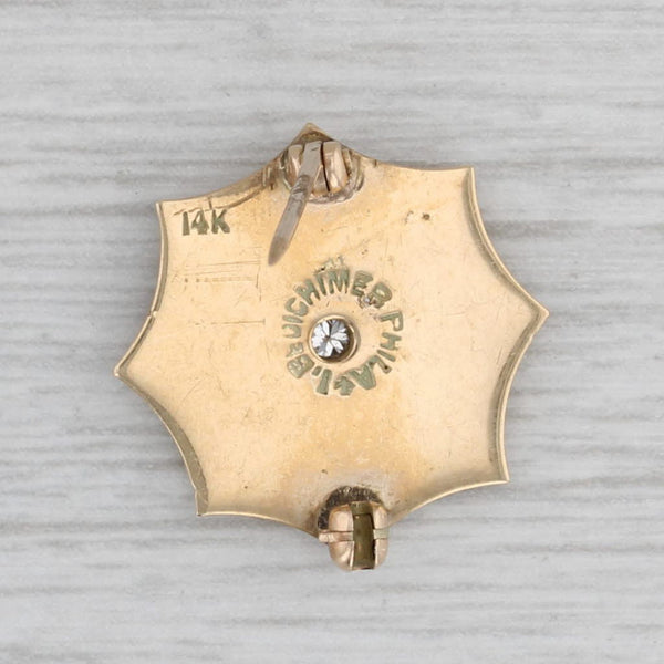 Order of Shepherds of Bethlehem Star Pin 14k Gold Diamond Semper Fidelis