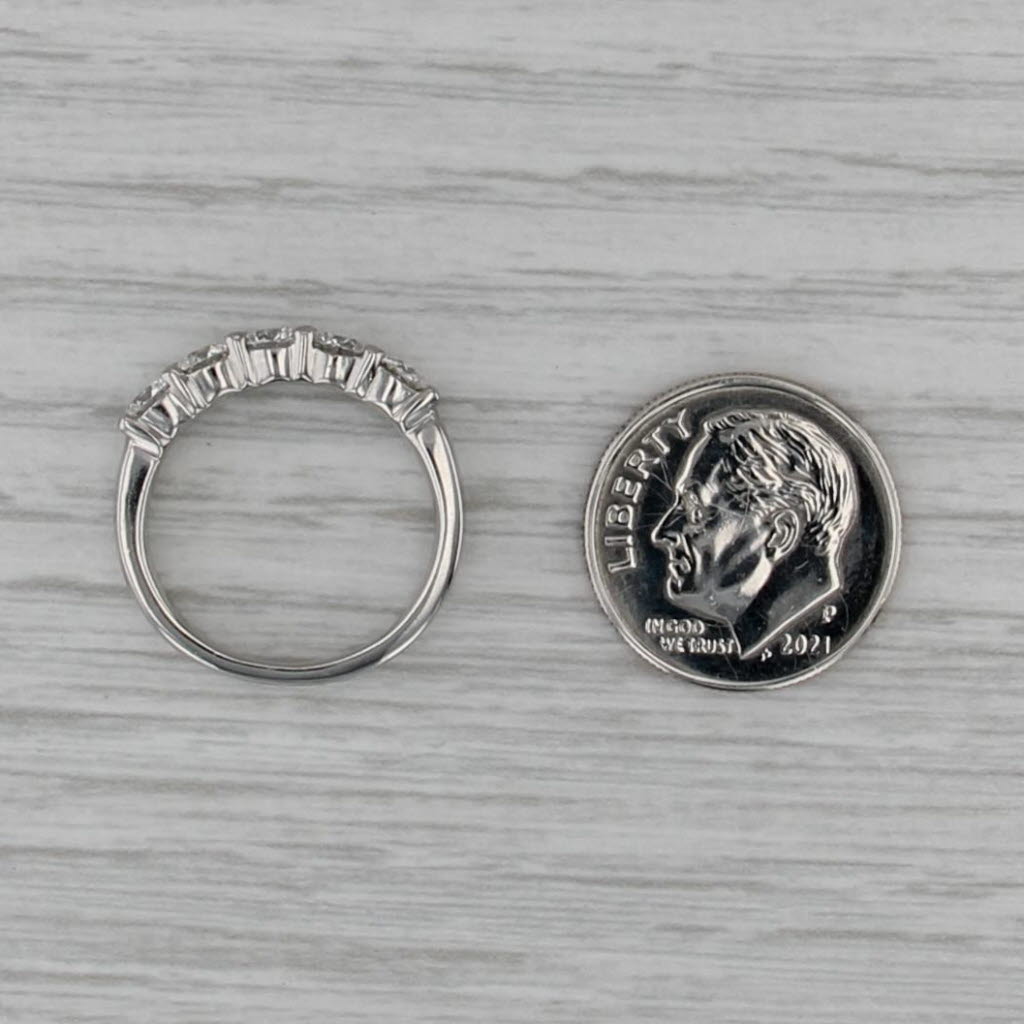 0.40ctw Diamond Wedding Band Anniversary Ring Platinum Size 4.75-5 Stackable