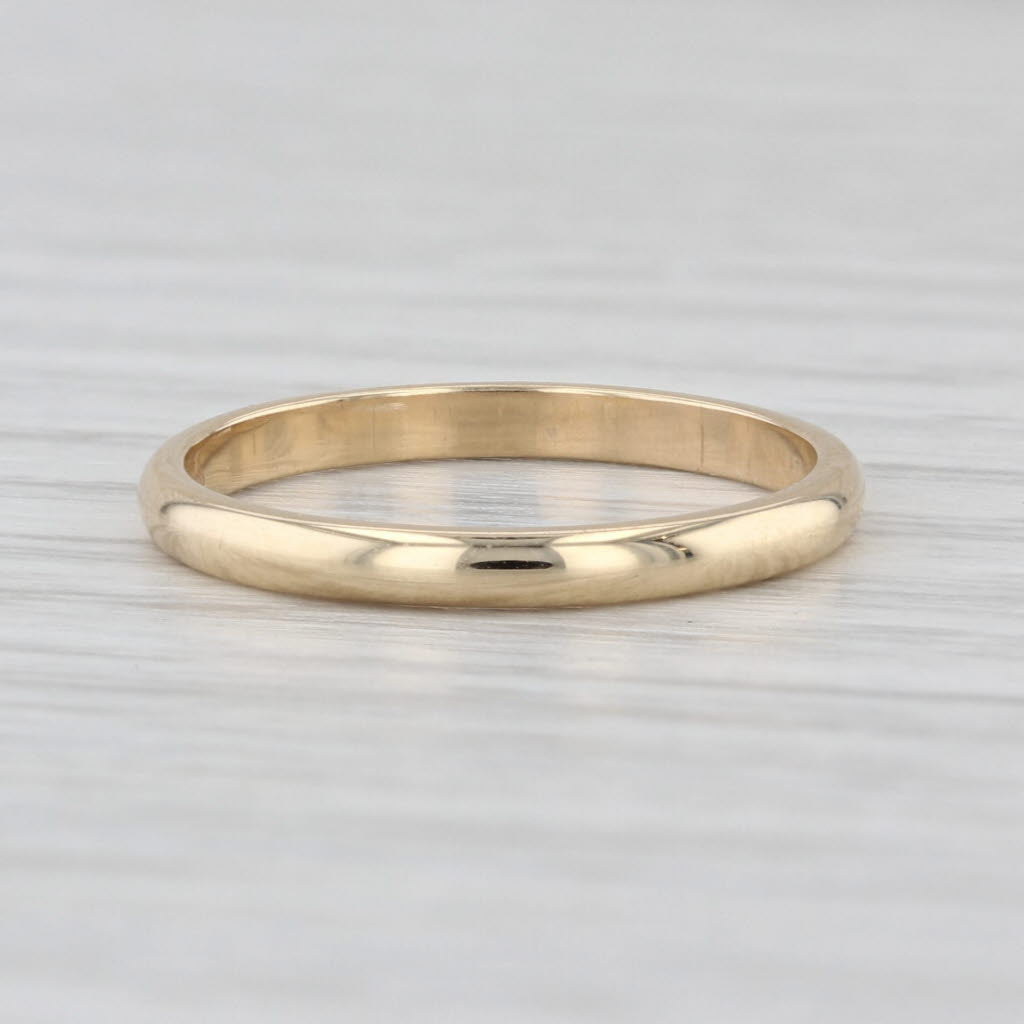 New Classic Women's Wedding Band 14k Yellow Gold Size 5.5 Stackable Ring