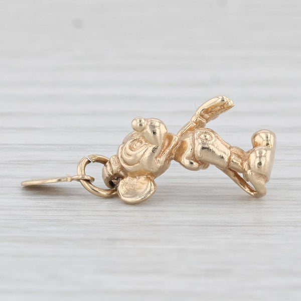 Mickey Mouse Charm 14k Yellow Gold Disney Cartoon Figural Souvenir