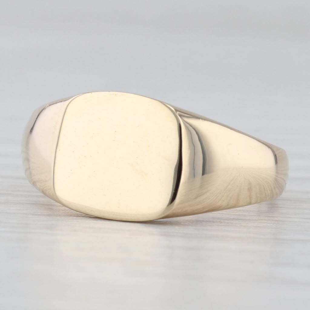 Engravable Signet Ring 14k Yellow Gold Size 7 Vintage