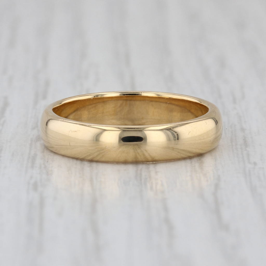 Tiffany & Co Forever Classic Wedding Band 18k Yellow Gold Ring Stackable