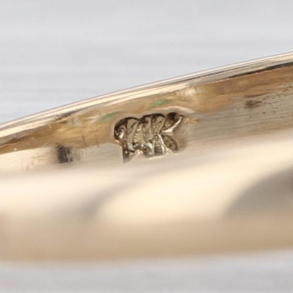 0.50ctw Emerald Diamond Ring 14k Yellow Gold Size 7.25