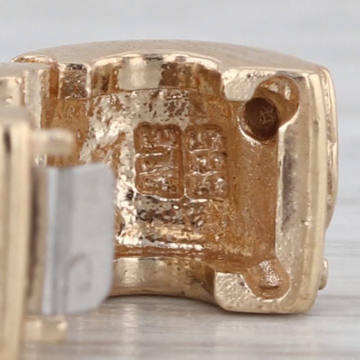 Pandora Babbling Brook Clip 14k Yellow Gold Diamond Charm 750418D