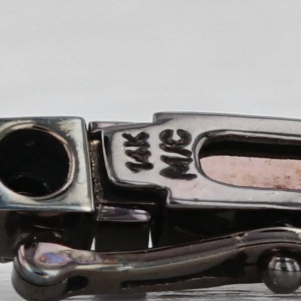 1.74ctw Black White Diamond Tennis Bracelet 14k White Gold Rhodium 7.25" 3.5mm