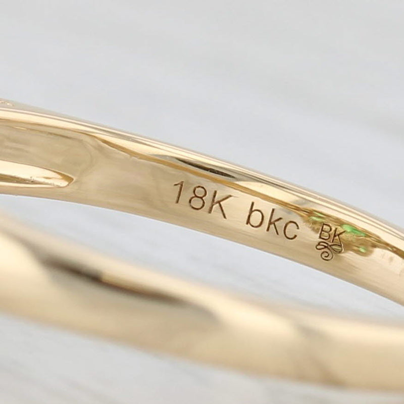 Light Gray Beverley K 1.63ctw Tsavorite Green Garnet Diamond Ring 18k Yellow Gold Size 6.75