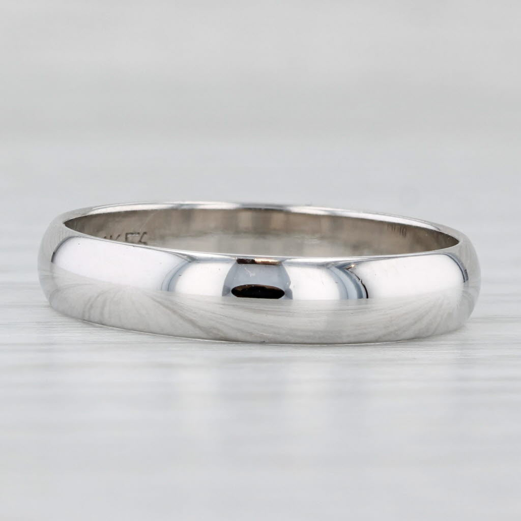 Light Gray White Gold Wedding Band 14k Size 8.75 Ring