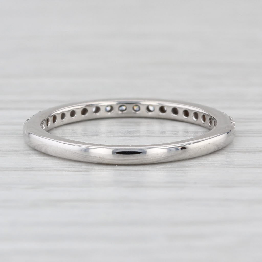 Lab Grown 0.30ctw Diamond Wedding Ring 14k White Gold Band Size 7 Stackable