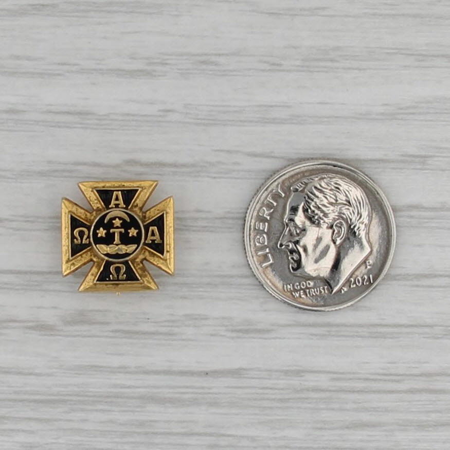 Alpha Tau Omega Cross Pin Fraternal Vintage Badge