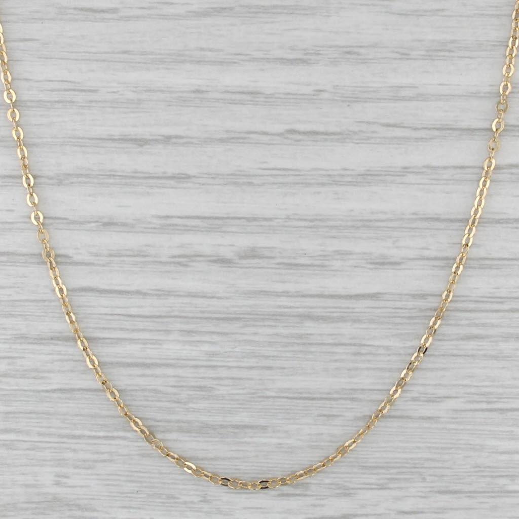Cable Chain Necklace 18k Yellow Gold 16.5" 1.6mm