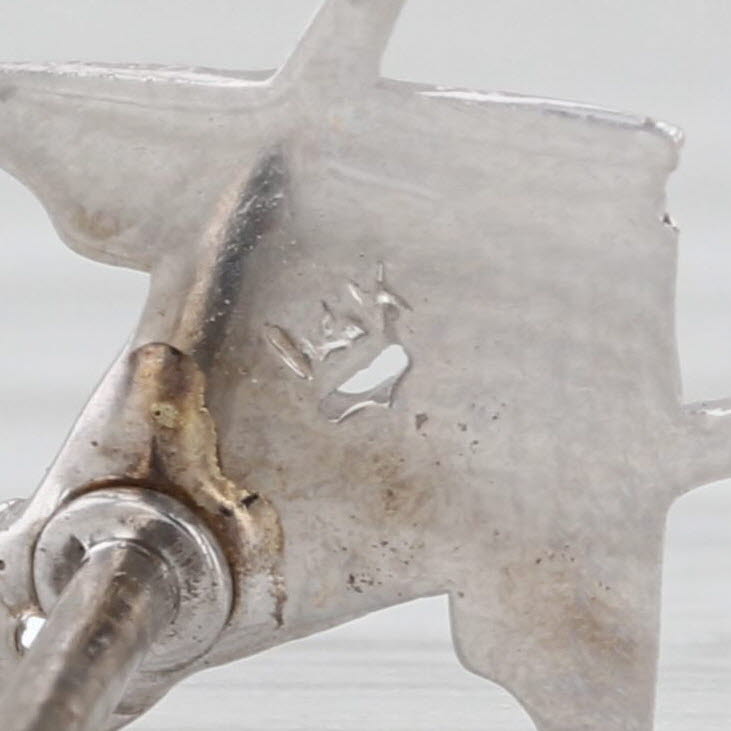 Vintage Masonic Tie Tac Pin 14k Gold Square Compass Blue Lodge