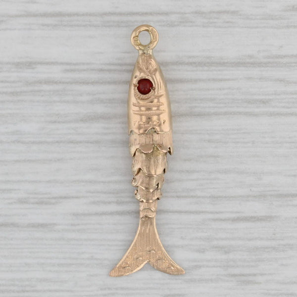 Antique, gold metallic, articulated fish pendant with matching articulated  fish earrings, antique pendant and earri… | Antique pendant, Articulated  fish, Gold metal