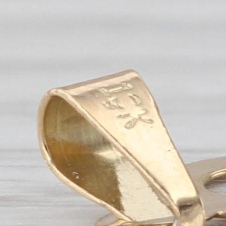 Heart & Triangle Pendant 18k Yellow Gold Seperates & Interlocks Trinity