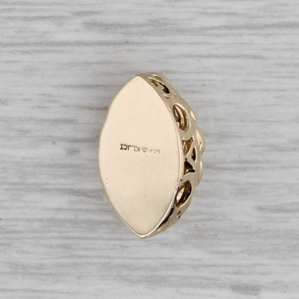 0.60ct Peridot Slide Bracelet Charm 14k Yellow Gold Vintage Richard Klein