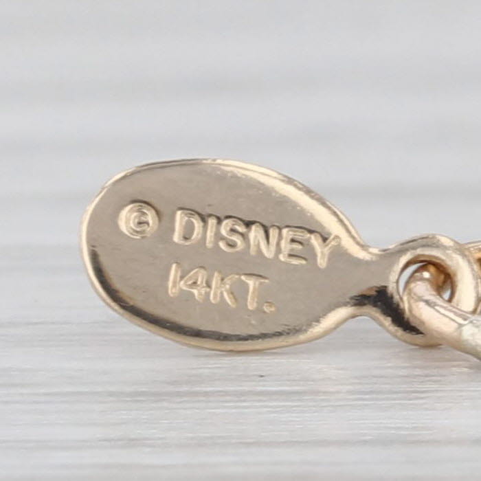 Mickey Mouse Charm 14k Gold Disney Souvenir Pendant Cartoon Character Keepsake