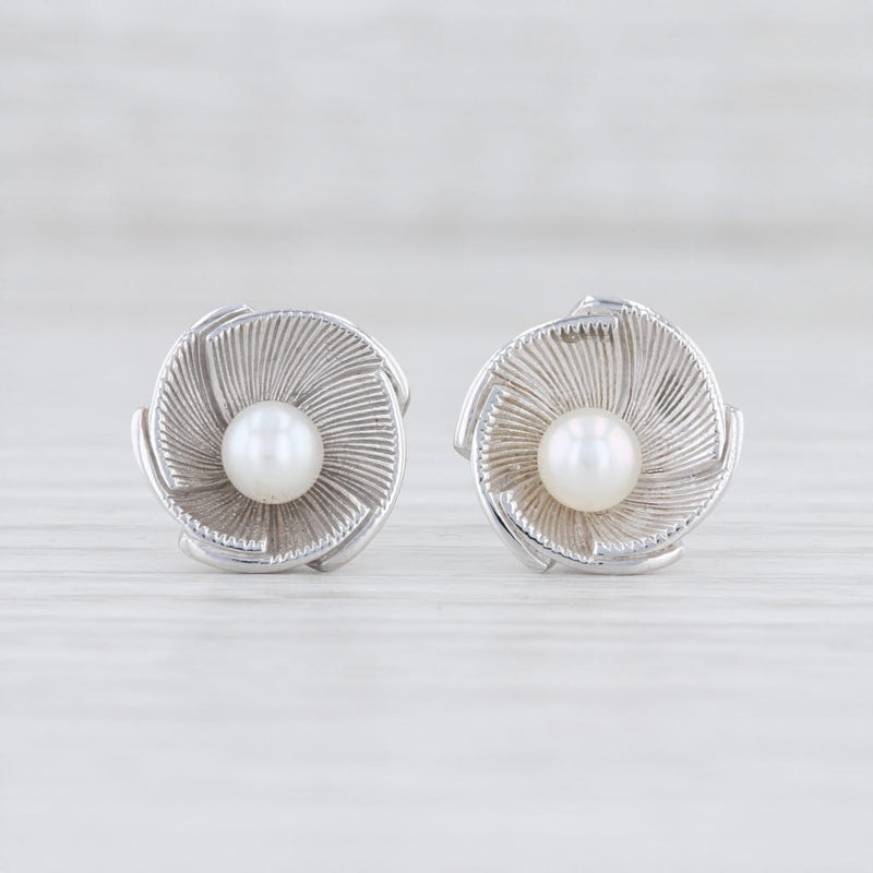 New Bastian Inverun Cultured Pearl Stud Earrings Sterling Silver 12845