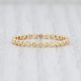 New Beverley K Yellow Sapphire Eternity Band 14k Gold Size 6.5 Stackable Ring