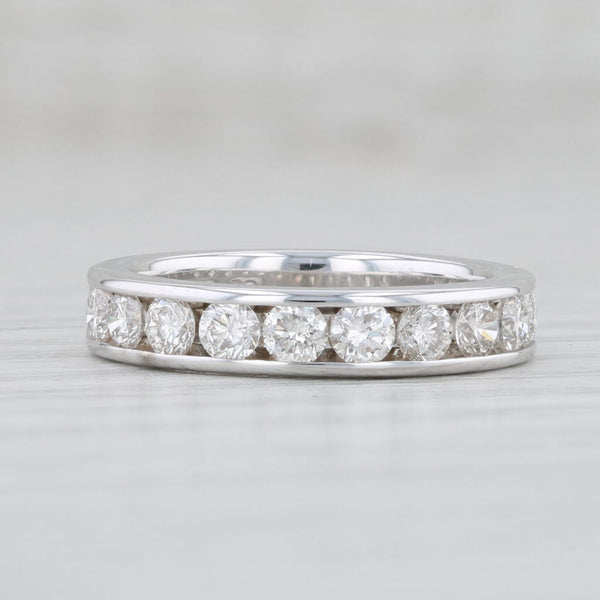 Light Gray 1ctw Diamond Wedding Band 14k White Gold Size 5 Ring IGI Card