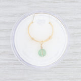 New Alex and Ani Sprout Ring Green Swarovski Crystal Gold Toned Sterling Silver