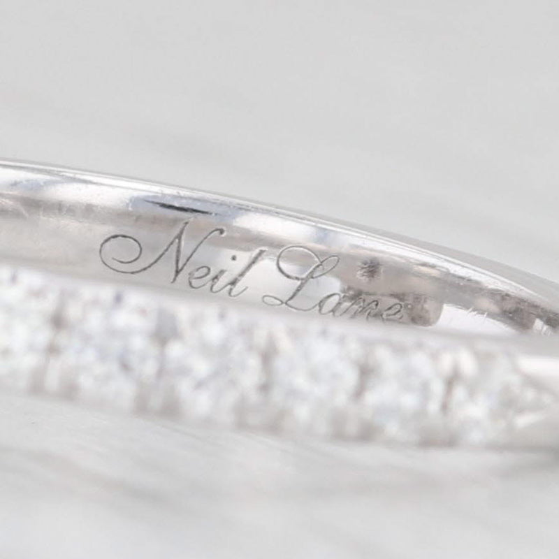 Neil Lane Princess Diamond Halo Engagement Ring 14k White Gold Size 6.75