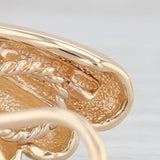 Dan Frere Wing Earrings 14k Yellow Gold Clip On Omega Backs