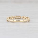 Light Gray New 0.20ctw Diamond Ring 14k Yellow Gold Size 6.5 Band Wedding Stackable
