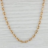 Anchor Mariner Chain Necklace 14k Yellow Gold 24.5” 4.5mm Italian