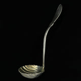 Wilson McGrew Shell Ladle Sterling Silver Gold Wash Vintage 10" Servingware