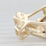 Light Gray Cultured Pearl Diamond Pendant 10k Yellow Gold Wishbone Drop
