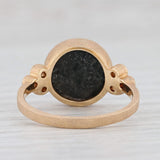 New Nina Nguyen Druzy Amethyst Diamond Chloe Ring Brushed 18k Gold Size 7.25