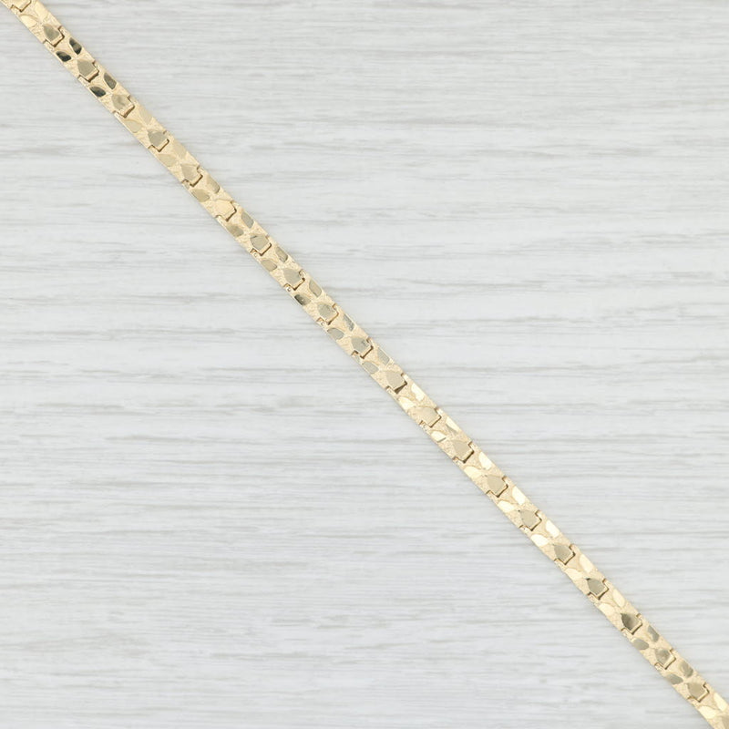 Light Gray 6.75” Nugget Link Bracelet 18k Yellow Gold 4.4mm