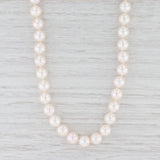 Light Gray Pascal Saltwater Cultured Pearl Strand Necklace 18k Gold 15.25”