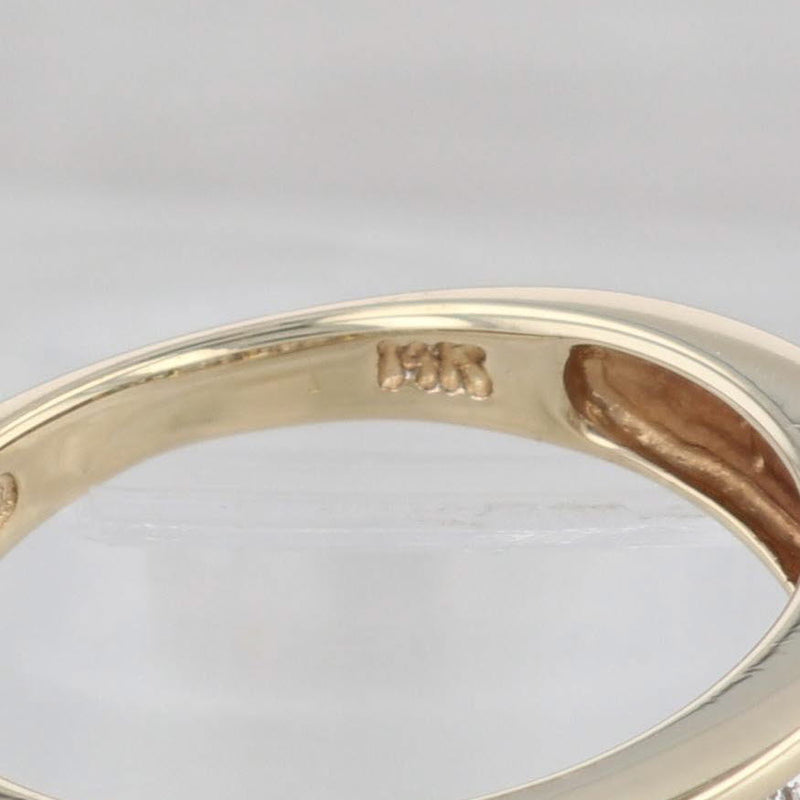 1ctw Diamond Ring 14k Yellow Gold Size 6.5 Wedding Anniversary Band