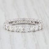 Light Gray New 2.25ctw Diamond Eternity Band 14k White Gold Size 6 Stackable Wedding Ring