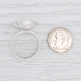 New Bastian Inverun Shell & Sea Cultured Pearl Ring Sterling Silver 12844 8.5 58