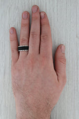 Rosy Brown New Triton Tungsten Carbide Ring Size 10 Men's Wedding Band Black Silver