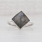 New Nina Nguyen Spirit Labradorite Ring Sterling Silver Size 7 Solitaire