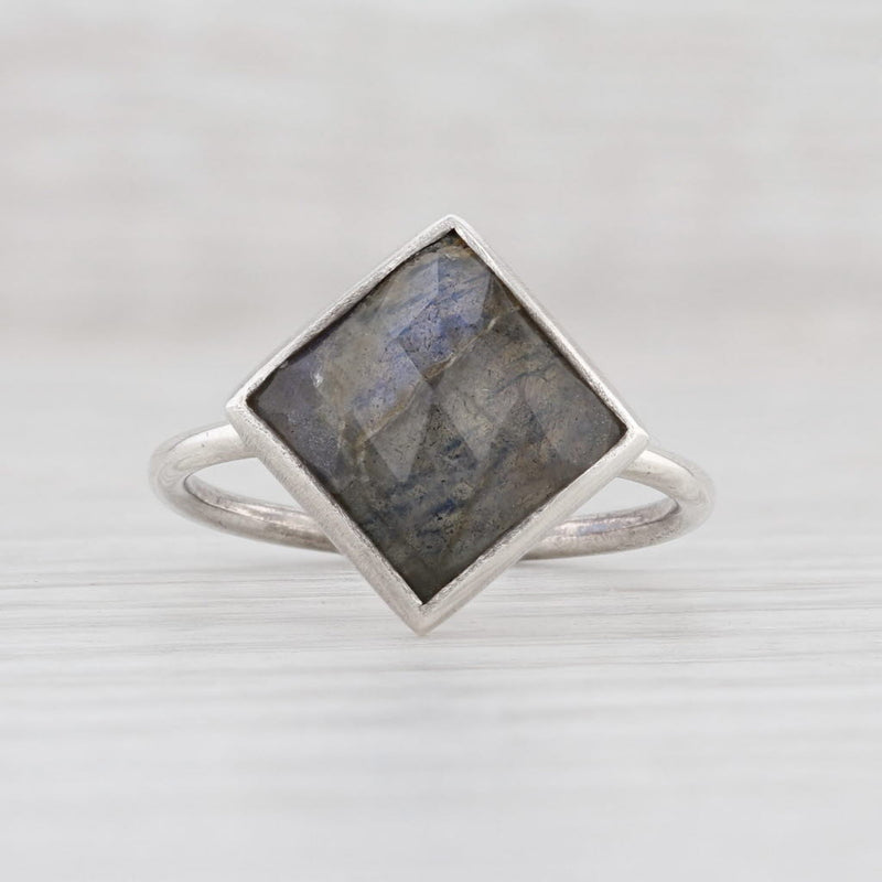 New Nina Nguyen Spirit Labradorite Ring Sterling Silver Size 7 Solitaire