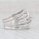 1.02ctw Diamond Ring 14k White Gold Size 6.5 Engagement Cocktail GIA Card