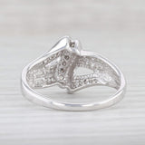 0.20ctw Diamond Knot Ring 10k White Gold Size 7.5