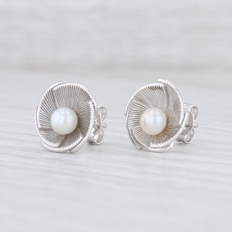 New Bastian Inverun Cultured Pearl Stud Earrings Sterling Silver 12845