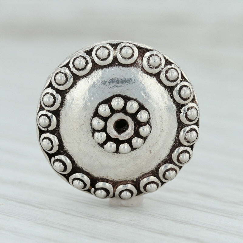 Bali Style Chunky Bead Sterling Silver 925 Round Jewelry Making Crafting